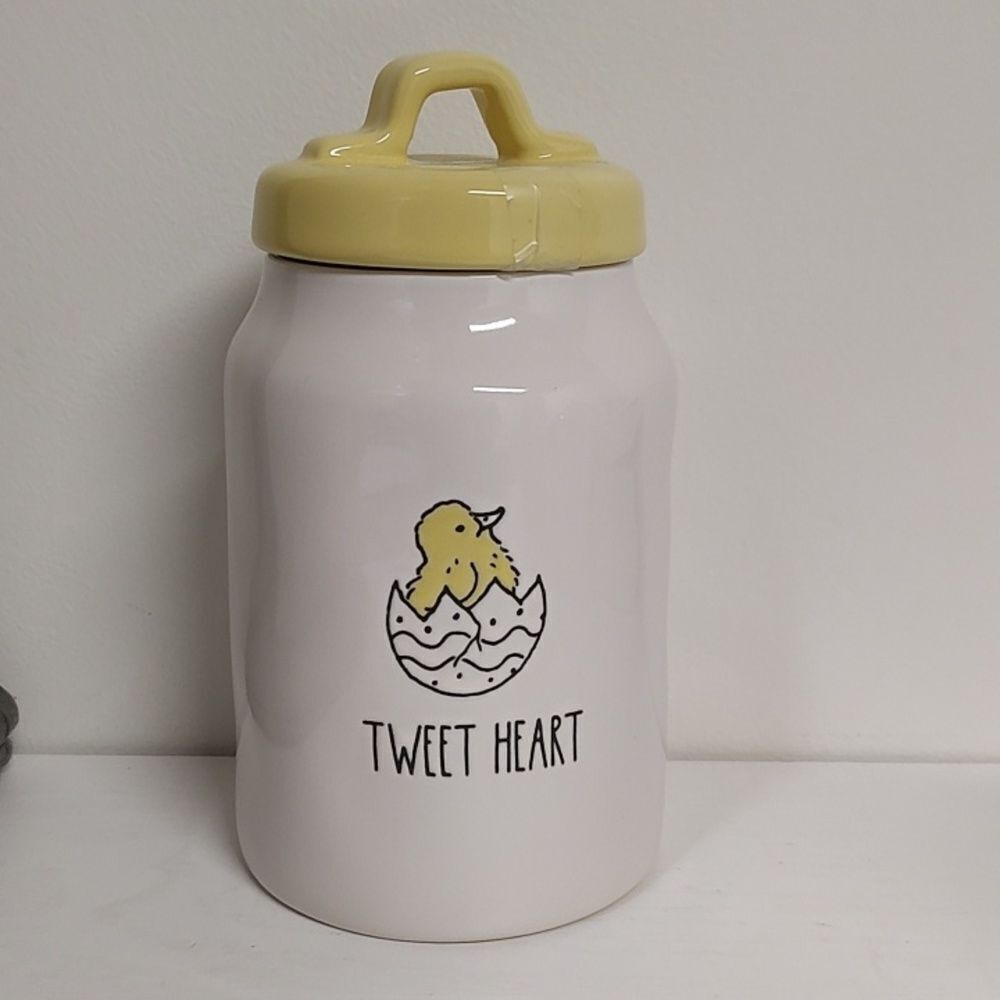 Rae Dunn Easter TWEET HEART Treats Jar - New